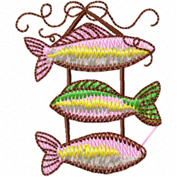 Fishes Embroidery Design 6 Fishes Embroidery Design 6